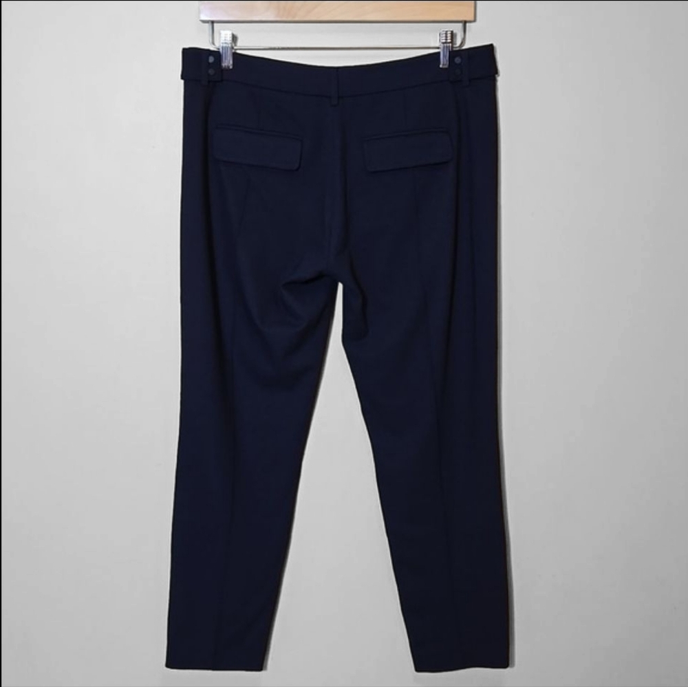 Vince Navy Wool Blend Crop Trouser Pant‎ Size 6 Coastal Workwear - Picture 9 of 15